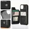 Behind Every Happy Family Is A Mother Who Gives Her All - Family Personalized Custom Leather Flip Wallet Phone Case - Mother's Day Gift For Mom, Grandma