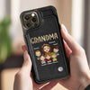 Behind Every Happy Family Is A Mother Who Gives Her All - Family Personalized Custom Leather Flip Wallet Phone Case - Mother's Day Gift For Mom, Grandma