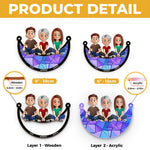 My First Home - Family Personalized Window Hanging Suncatcher Ornament - Gift For Mom