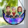 My First Home - Family Personalized Window Hanging Suncatcher Ornament - Gift For Mom