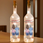 Love Grows As I Watch You Be A Mom - Family Personalized Custom Bottle Lamp - Gift For Mom, Daughter