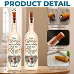 Custom Photo Together In Every Step You Take - Memorial Personalized Custom Bottle Lamp - Sympathy Gift For Family