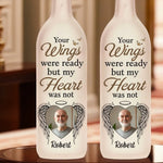 Custom Photo Together In Every Step You Take - Memorial Personalized Custom Bottle Lamp - Sympathy Gift For Family