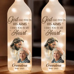 Custom Photo Memorial Grandpa Gifts - Personalized Bottle Lamp
