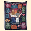 Friendship Is A Journey That Lasts A Lifetime - Bestie Personalized Custom Blanket - Gift For Best Friends, BFF, Sisters