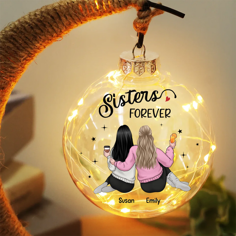 Let Your Friendship Shine As Bright As The Moon - Bestie Personalized Custom Moon Lamp Light - Gift For Best Friends, BFF, Sisters