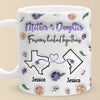 Forever Linked, Heart To Heart - Family Personalized Custom 3D Inflated Effect Printed Mug - Gift For Mom, Daughter