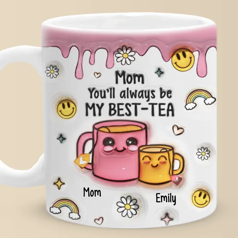 Infinite Love, Unbreakable Bond - Family Personalized Custom 3D Inflated Effect Printed Mug - Gift For Mom, Daughter