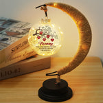 There Is No Greater Love Than The Love Of A Mother - Family Personalized Custom Moon Lamp Light - Mother's Day, Gift For Mom, Grandma