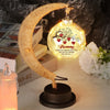 There Is No Greater Love Than The Love Of A Mother - Family Personalized Custom Moon Lamp Light - Mother's Day, Gift For Mom, Grandma