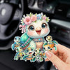Hugs, Kisses, And Endless Love - Family Personalized Custom Car Visor Clip - Gift For Mom, Grandma