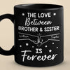 Siblings By Birth, Best Friends By Choice - Family Personalized Custom Black Mug - Gift For Family Members, Siblings, Brothers, Sisters