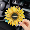 Every Beat Of My Heart Is For My Kids - Family Personalized Custom Car Visor Clip - Gift For Mom, Grandma