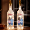 Behind Every Strong Daughter Is A Truly Amazing Mom - Family Personalized Custom Bottle Lamp - Gift For Mom, Daughter