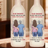 Behind Every Strong Daughter Is A Truly Amazing Mom - Family Personalized Custom Bottle Lamp - Gift For Mom, Daughter