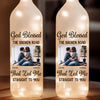 That Led Me Straight To You - Couple Personalized Custom Bottle Lamp - Gift For Husband Wife