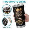 Brother, Never Forget Your Strength - Family Personalized Custom Tumbler - Gift For Family Members, Siblings, Brothers, Sisters