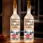 Never Forget That I Love You - Family Personalized Custom Bottle Lamp - Gift For Mom, Daughter