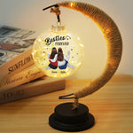 Let Your Friendship Shine As Bright As The Moon - Bestie Personalized Custom Moon Lamp Light - Gift For BFF, Bestie, Sisters