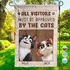 All Visitors Must Be Approved By The Cat - Cat Personalized Custom Flag - Gift For Pet Owners, Pet Lovers