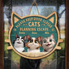Home Is Where The Cat Is - Cat Personalized Custom Home Decor Wood Sign - House Warming Gift For Pet Owners, Pet Lovers