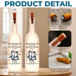A Sweet Way To Celebrate The Path That Brought You Together - Couple Personalized Custom Bottle Lamp - Gift For Husband Wife, Anniversary