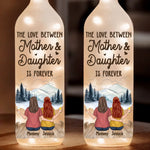 Never Forget That I Love You - Family Personalized Custom Bottle Lamp - Gift For Mom, Daughter