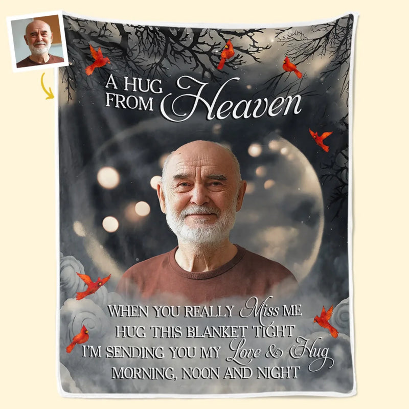 Custom Photo The Love Of A Family Is A Life's Greatest Blessing - Memorial Personalized Custom Blanket - Sympathy Gift For Family Members
