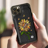 A Sunflower Teaches Us So Much About Love - Family Personalized Custom Leather Flip Wallet Phone Case - Mother's Day Gift For Mom, Grandma