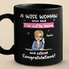 I'm Outta Here And Retired - Coworker Personalized Custom Black Mug - Appreciation, Retirement Gift For Coworkers, Work Friends, Colleagues