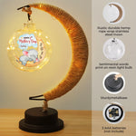 Our First Gift, Our Forever Love - Family Personalized Custom Moon Lamp Light - Mother's Day, Baby Shower Gift, Gift For First Mom