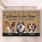 Pets Make The Rules, Humans Just Pay The Bills - Dog Personalized Custom Home Decor Decorative Mat - House Warming Gift For Pet Owners, Pet Lovers