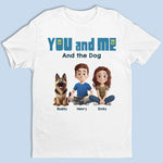 Only You, Me And Happy Tails - Couple Personalized Custom Unisex T-shirt, Premium T-shirt, Hoodie - Gift For Husband Wife, Anniversary, Pet Owners, Pet Lovers