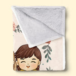 No Love Like A Mother’s Love - Family Personalized Custom Blanket - Gift For Mom, Grandma