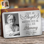 Custom Photo Gone But Never Far From My Heart - Memorial Personalized Custom Aluminum Wallet Card - Sympathy Gift For Mom, Grandma