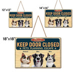 Never Underestimate A Determined Pet - Dog & Cat Personalized Custom Home Decor Wood Sign - House Warming Gift For Dog Lovers, Cat Lovers