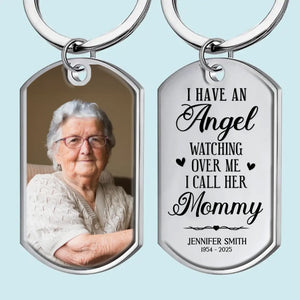Porte-clés personnalisé avec photo « Votre amour vit en moi » - Cadeau de condoléances, cadeau de Noël pour les membres de la famille