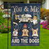 Only Us, Cuddles And Wagging Joy - Dog Personalized Custom Flag - Gift For Husband Wife, Pet Owners, Pet Lovers