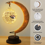Custom Photo Through Every Lifetime, I’d Choose You - Couple Personalized Custom Moon Lamp Light - Gift For Husband Wife, Anniversary