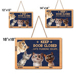 Fluffy Paws, Happy Home - Dog & Cat Personalized Custom Home Decor Wood Sign - House Warming Gift For Pet Owners, Pet Lovers