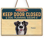 Never Underestimate A Determined Pet - Dog & Cat Personalized Custom Home Decor Wood Sign - House Warming Gift For Dog Lovers, Cat Lovers