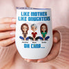 Ensemble, nous rions, nous aimons, nous grandissons - Verre à vin personnalisé pour la famille - Fête des Mères, cadeau pour maman, fille