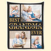 Custom Photo Best Granny Ever - Family Personalized Custom Blanket - Gift For Grandma, Grandkid