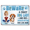 Because Dog Moms Do It Best - Dog Personalized Custom Home Decor Metal Sign - House Warming Gift For Pet Owners, Pet Lovers