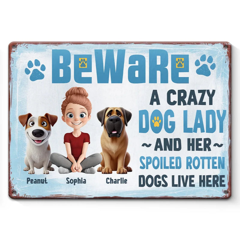 Because Dog Moms Do It Best - Dog Personalized Custom Home Decor Metal Sign - House Warming Gift For Pet Owners, Pet Lovers
