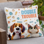 Mess Now, Cuddles Later - Dog & Cat Personalized Custom 3D Inflated Effect Printed Pillow - Gift For Pet Owners, Pet Lovers
