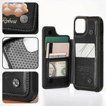 Custom Photo I Will Carry You With Me Until I See You Again - Memorial Personalized Custom Leather Flip Wallet Phone Case - Sympathy Gift For Men