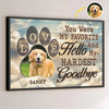 Custom Photo My Pawprints May No Longer Be In Your House - Memorial Personalized Custom Horizontal Poster - Sympathy Gift For Pet Owners, Pet Lovers