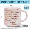 A Big Thank You, Mom - Family Personalized Custom Marble Mug - Gift For Mom, Grandma