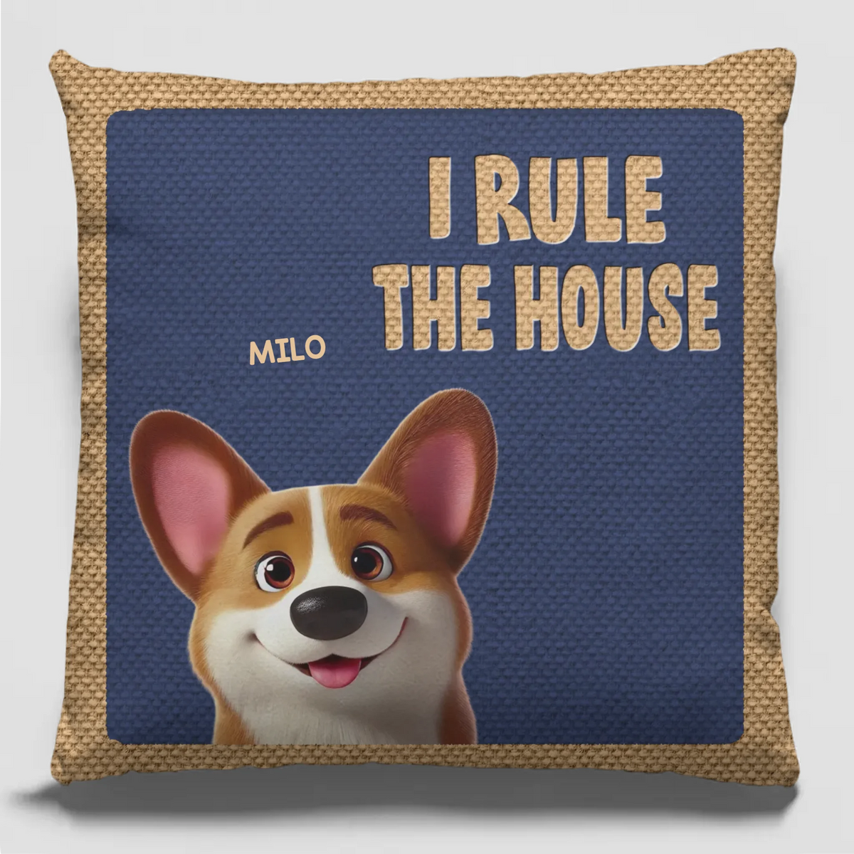 Paws Up, We Rule The House - Dog & Cat Personalized Custom Pillow - Gift For Pet Owners, Pet Lovers